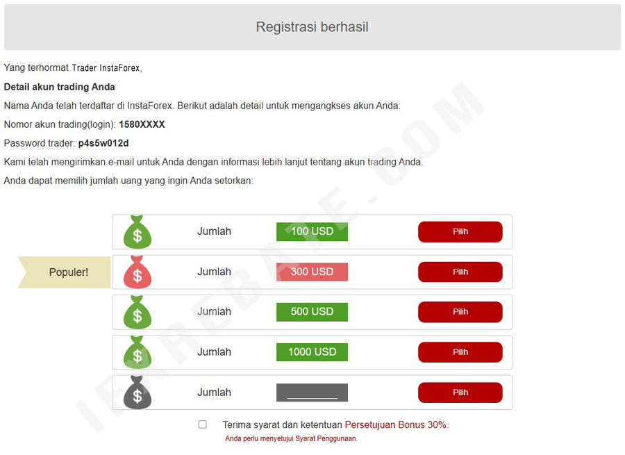 cara buka akun trading instaforex langkah 4